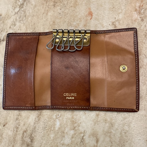 Authentic Celine Vintage Macadam Clutch PVC and key holder - Picture 10 of 16